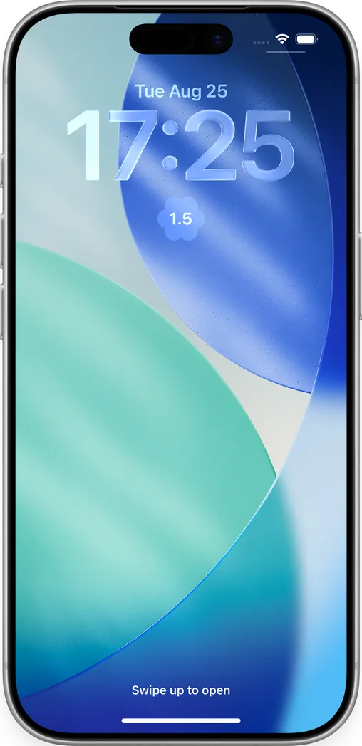 Lock Screen widget showing insulin activity